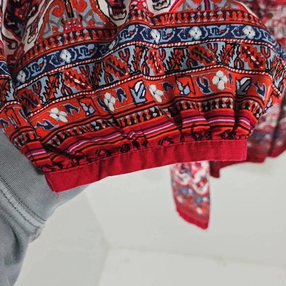 {Artisan NY} Women's Plus Size Mosaic Print Rayon Blouse - Picture 7 of 10